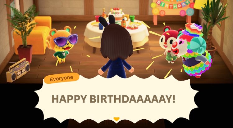 MaggieTTV's tweet photo. AC sure knows how to throw a gal a Birthday Party😂😍🙌🏼🌻 

#AnimalCrossingNewHorizons #BirthdayInQuarantine #ThanksNook #NintendoSwitch #twitchstreamer #twitchaffiliate https://t.co/6MeRV2ZRuR