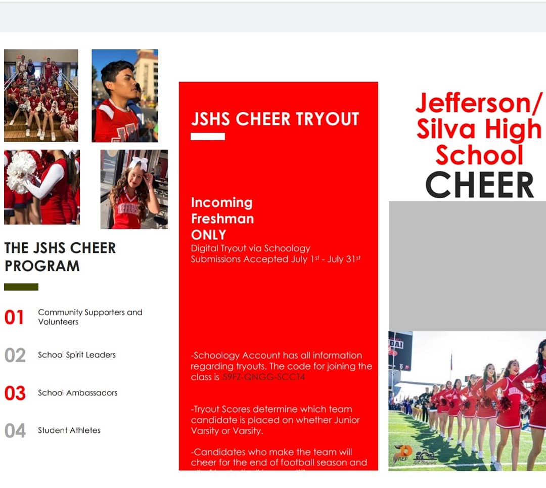 jshscheer's tweet photo. Hey incoming freshmen! If you missed the JSHS cheer tryouts don't worry you can still try out!! Contact any JSHS cheerleader for any questions!!💪🏽🦊❤
Schoology code: 59FZ-QNGG-SCCT-4💗 https://t.co/BB4XU6711T