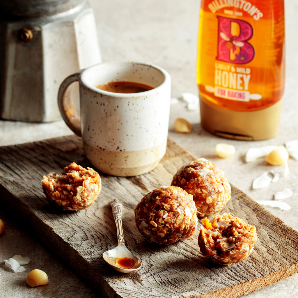 Tomorrow it's #WorldBeeDay, which means we are celebrating with these delicious honey energy balls from Billington's 🍯 Full recipe below and if you're looking for more honey bakes this week, follow @billingtonsuk on Instagram for some inspiration!⁠

bakingmad.com/recipes/confec…