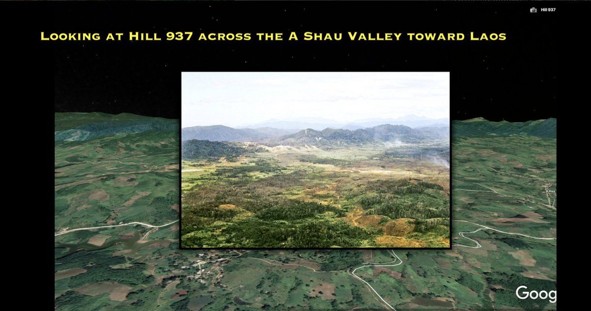 10 of XVIII: There were good reasons for the operation on Dong Ap Bia and we’ve outlined all of them here over the past few days (the biggest reason: the linkage of the Au Shau Valley to Laos & the Ho Chi Minh trail). [image c/o of  @erikhistorian]