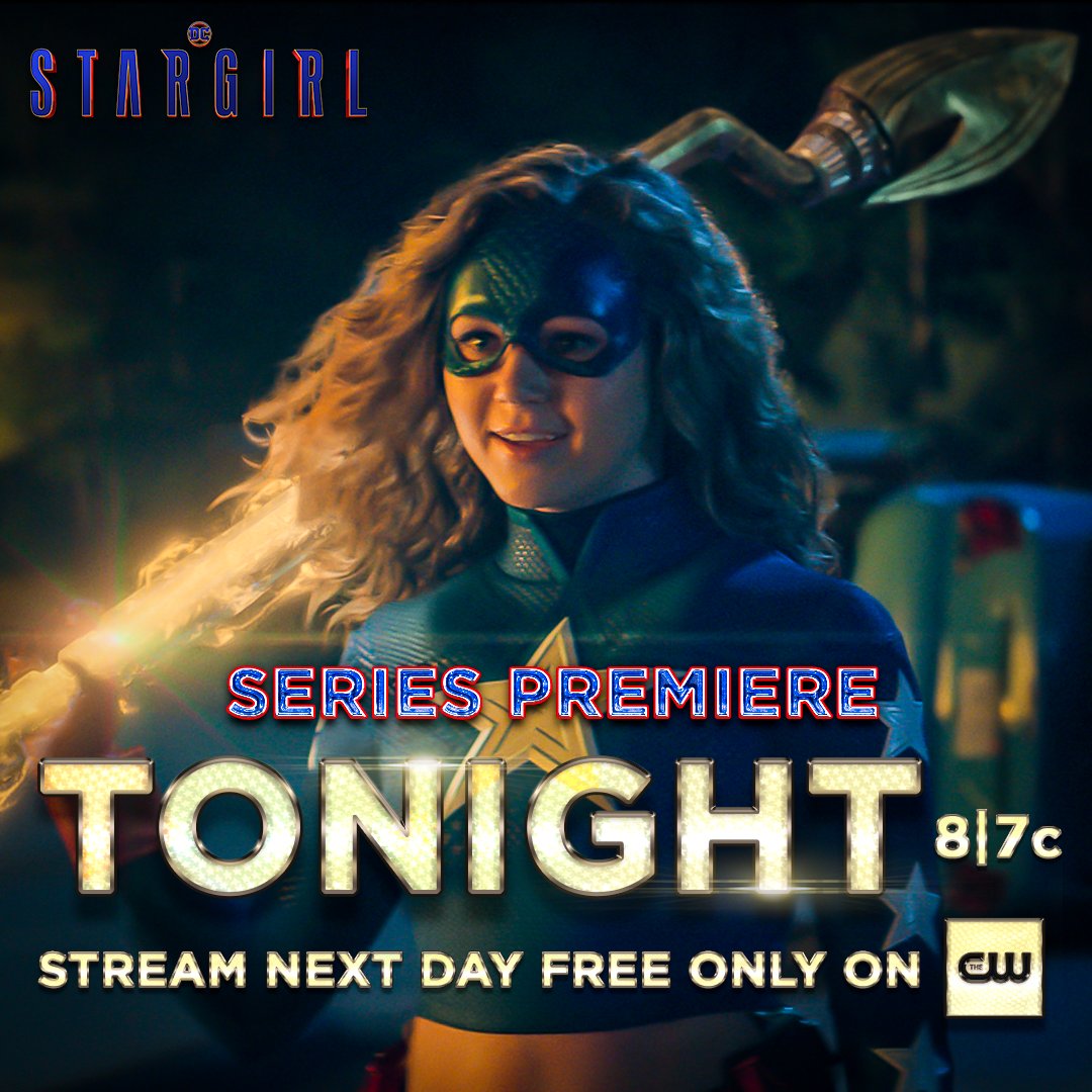stargirl_cw's tweet photo. The stars have aligned. #DCStargirl premieres tonight at 8/7c on The CW! Stream tomorrow free only on The CW App! https://t.co/xov3u4YCrt