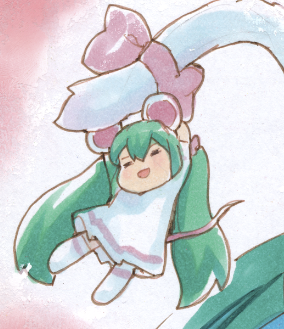 初音ミク 「△ △
¶(⁄•˅̮•∖)⁋にゃ?!! 」|MayoRiyo まよりよのイラスト