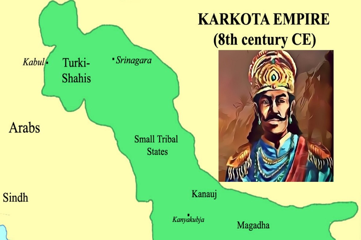 His first enterprise was directed against Yasovarman, the ruler of Kanauj. After the defeat of Yasovarman, the King supposingly had triumphantly marched round whole of India, from Bengal and Orissa in the east to Kathiawar and Kambojas (Afghanistan) in the west.