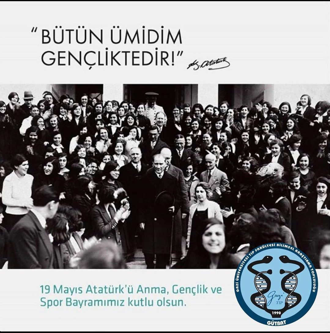 gutfbat's tweet photo. 🇹🇷Mustafa Kemal Atatürk'ün gençlere armağanı, egemenliğimizin kıvançlı ve onurlu günü..19 Mayıs Atɑtürk’ü Anmɑ, Gençlik ve Spor Bɑyrɑmımız kutlu olsun.#yergokdinlesin https://t.co/XDZYIcKmUH