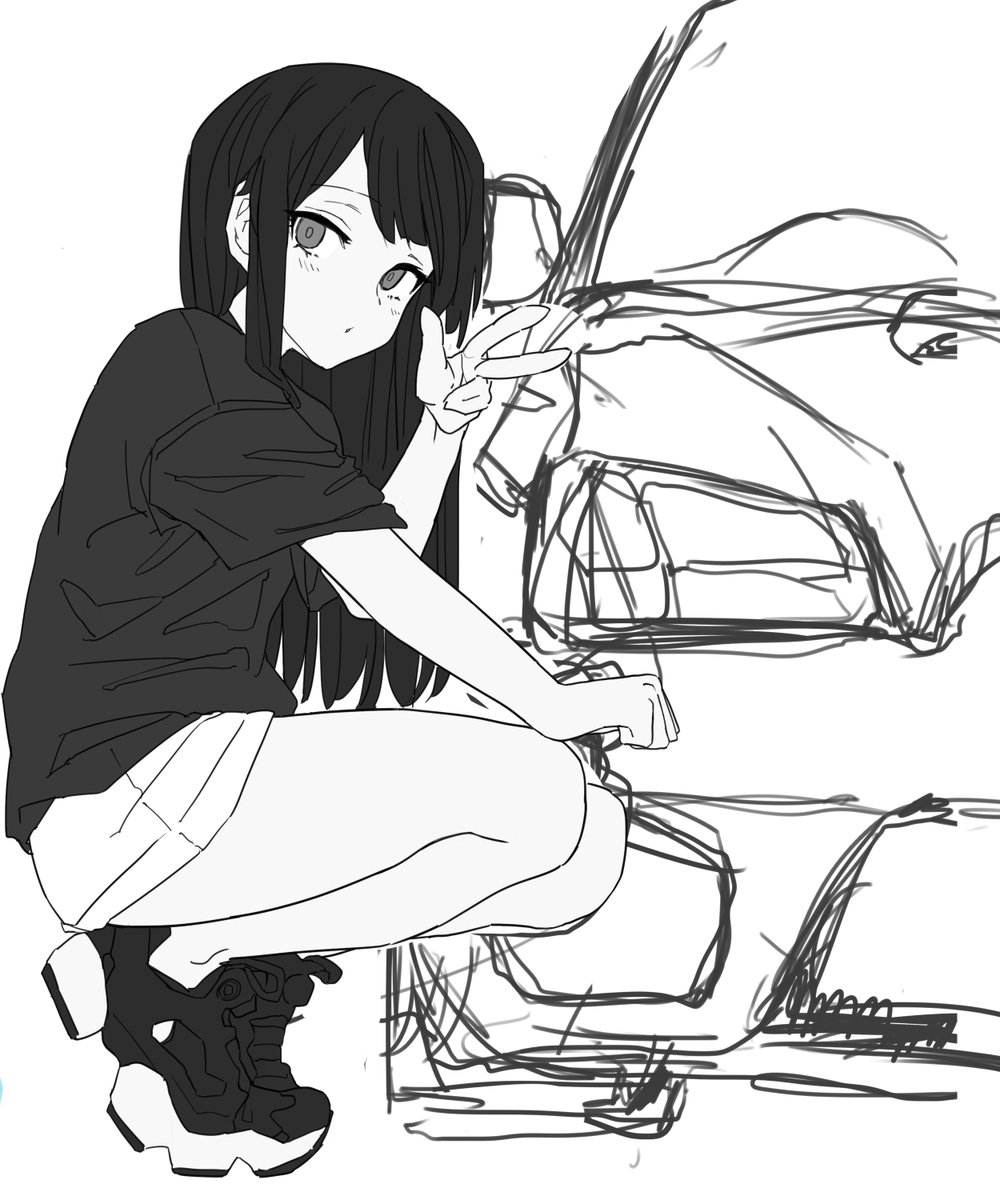 依頼絵っつーことでほぼ初めてのオリジナル絵を描いています 
