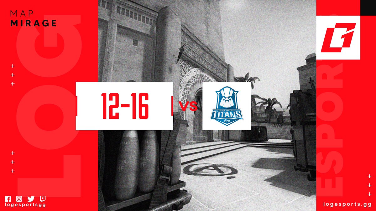 ESEA Advanced League’de <a href="/tenerifetitans/">Tenerife Titans</a>’a karşı Mirage haritasında 12-16 mağlup oluyoruz. Rakibimizi oyunlarından dolayı tebrik ederiz.