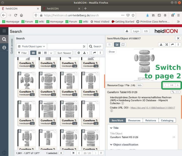 MeshGiga's tweet photo. Heidelberg University library integrated #3DHOP viewer for the 2.000 Hilprecht collection #cuneiform tablets in #HeiCu3Da processed with #GigaMesh. The screenshots show how to access the tablets in #3D e.g. HS 0129 https://t.co/zZ6ApTH9oP https://t.co/4aBEDiON3Q