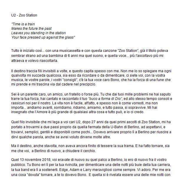 Uzivatel Dani Mattei Na Twitteru U2 Bono60 Fanletters2u2