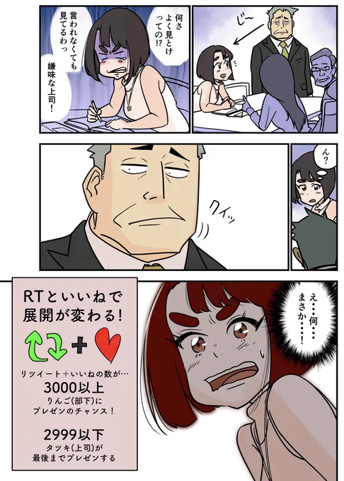 いいねとリツイートで新卒社員を育てるマンガ
はじめてのプレゼン編
ここまでのまとめ 2/3 