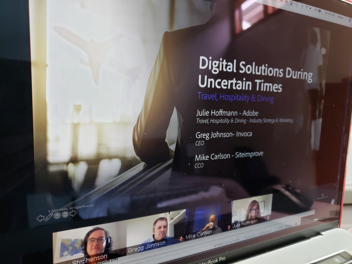 24Notion's tweet photo. We are live for roundtable interactive discussions: Top customers on digital solutions during uncertain times #AdobeTravel #AdobeQsr  #interactive #virtualroundtable #VirtualConference
#24NotionMedia #24NotionEvent #24NotionLive 
#24NotionWebinar #travel #Hospitality https://t.co/8xDFnw3das