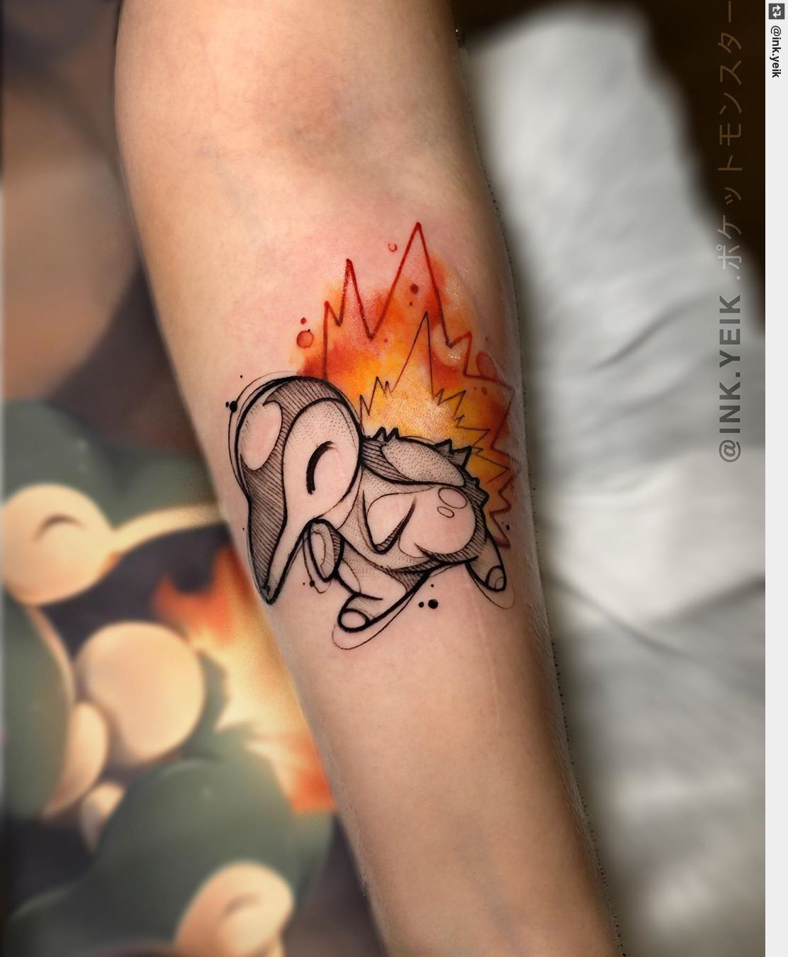 Tattoo Ness on Twitter: "Ba cyndaquil 🔥• Pokemon . . Muchas gracias . . #tattoobarcelona #tattooer #tattooing #tattooartist #tattoo #inked #ink #tattooart https://t.co/kGOy8W7aoj" / Twitter