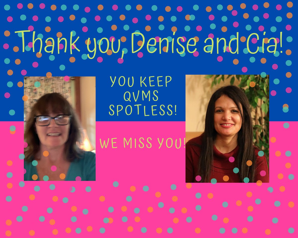 Lauren Baierl, Ed.D. (@qvmsasstprinc) on Twitter photo QVMS celebrates the May PBIS theme-Gratitude-all month long. Today, we recognize our amazing custodians. We are so grateful to Cia & Denise! <a href="/QuakerValleyMS/">Anthony Mooney, Ed.D</a> QVMS celebrates the May PBIS theme-Gratitude-all month long. Today, we recognize our amazing custodians. We are so grateful to Cia & Denise! <a href="/QuakerValleyMS/">Anthony Mooney, Ed.D</a>