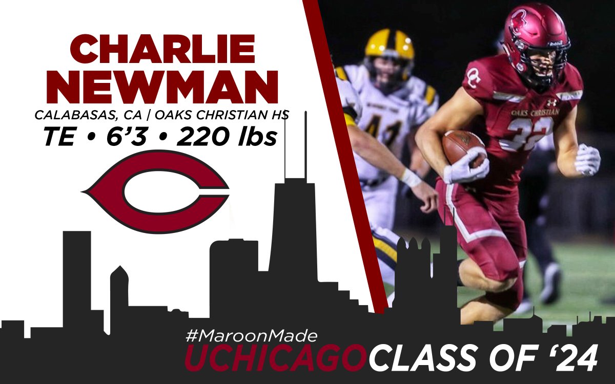 UChicagoFB's tweet photo. WHY CHICAGO: "UChicago allows me the opportunity to receive a world-class education and play the sport that I love! While doing this I’ll be surrounded by some of the most brilliant minds in the world and great athletes. It’s truly the best of both worlds." https://t.co/ecLndzJTRt