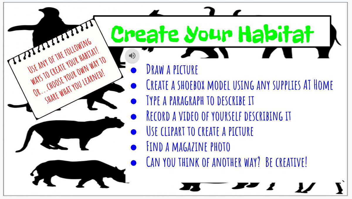 Excited for our class to create a Virtual Zoo through Project Based Learning! #PBL #distancelearning2020 @PaynterRocks @MrFootesRoom @BWCurriculum