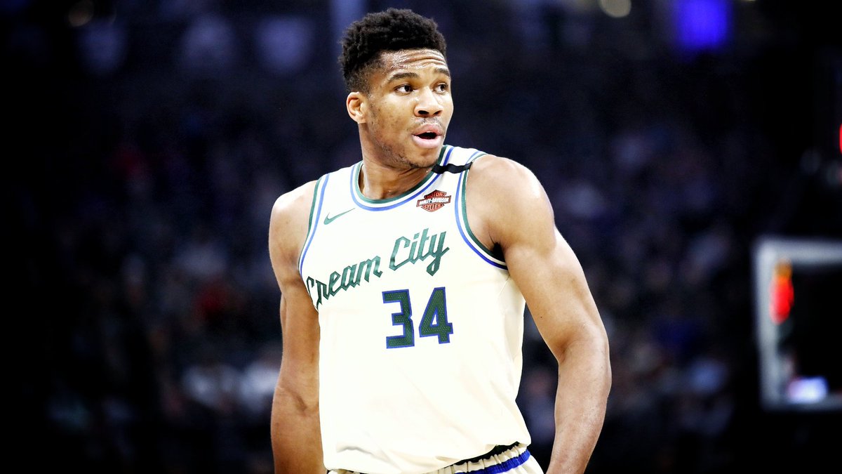 1: GIANNIS ANTETOKOUNMPO- 29 Points, 14 Rebounds, 6 Assists- Bucks: 53-12 (1st in EC)- Probability to win MVP according to basketball-reference: 50.7% (1st)
