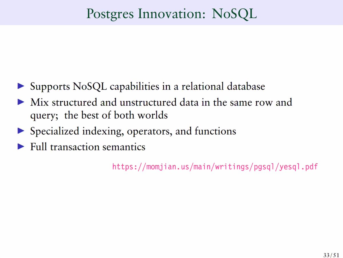 Did you know PostgreSQL can do NoSQL  ?  #perconalive #postgres