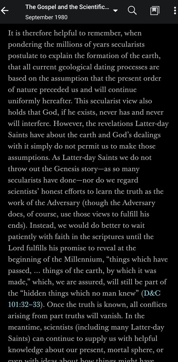 Consider this article from the Church in 1980. I am not a heretic. We as saints are happy to be lazy and comfortable in Babylon and be told in every little thing what to think. Break the habit, the wicked traditions of the fathers! Israel Israel!  https://www.churchofjesuschrist.org/study/ensign/1980/09/the-gospel-and-the-scientific-view-how-earth-came-to-be