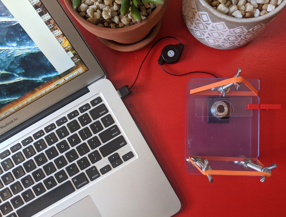 PublicLab's tweet photo. Explore the world around you from the safety of home! Our #CommunityMicroscope kit is back in stock. This affordable #DIY microscope kit takes only 15 minutes to build, and plugs into your computer. Act fast as supplies are limited! Shop now at https://t.co/u1vvCmxw2Q https://t.co/tzMGo1AnzU