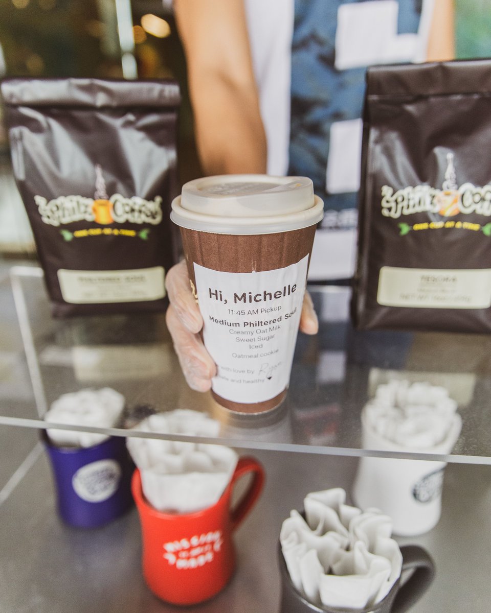 PhilzCoffee's tweet photo. Order's up!
.
Making the #movetomobile is easy.
✅ Download the #PhilzApp
✅ Customize your favorite Philz drink, maybe add some food and bag to brew at home.
✅ Head to the store for a contactless pickup experience!
.
#howtophilzsafely #howdoyouphilz #coffeetime #philzway https://t.co/42wKcjnt1T