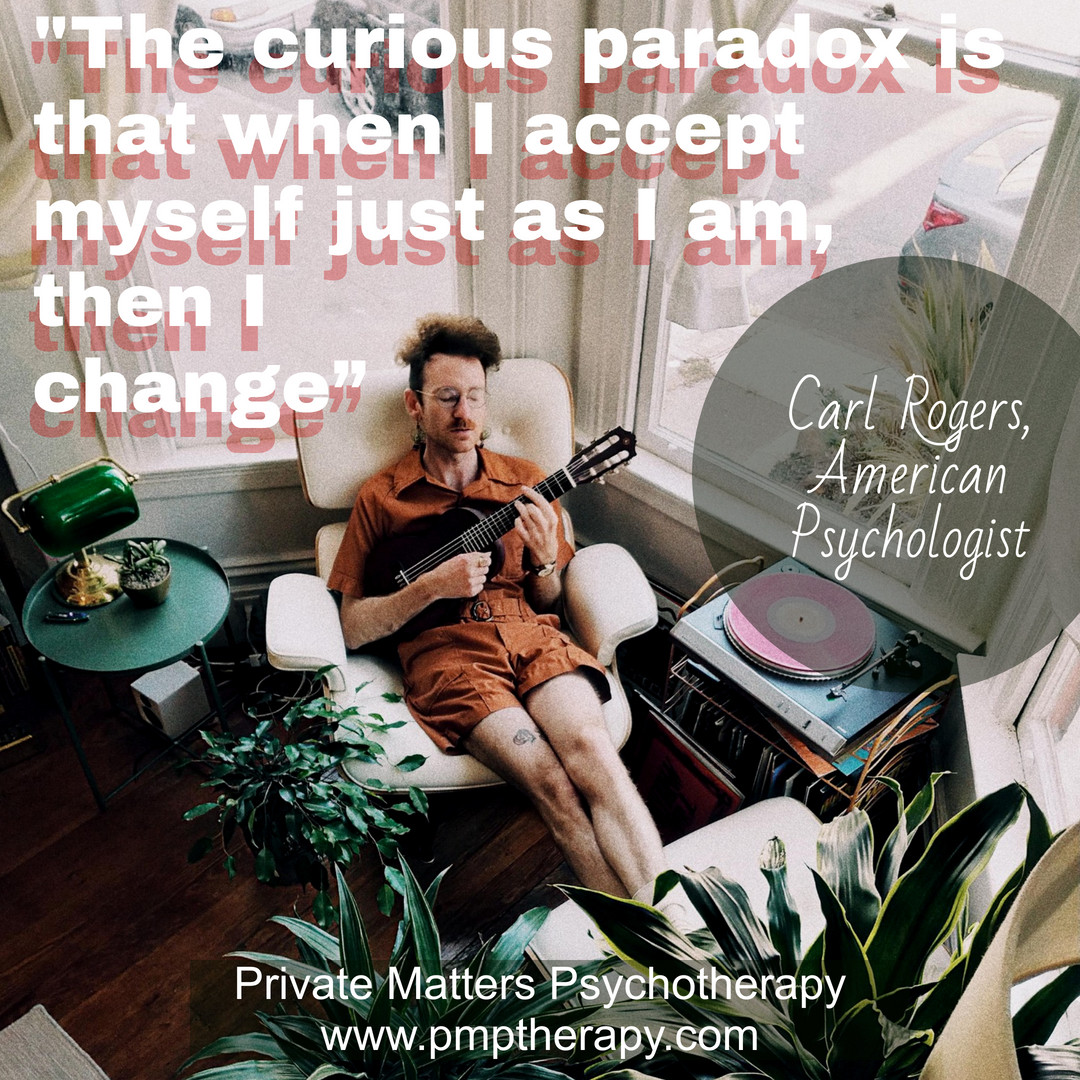 PMPTherapy's tweet photo. The Curious Paradox - Carl Rogers

Self-compassion is about self-acceptance, to see yourself clearly, accepting your flaws, and working with what is within your control.

https://t.co/GKPaZvmFaz

#selfcompassion #selflove #stressmanagement #therapy https://t.co/8YNqLtPjxW