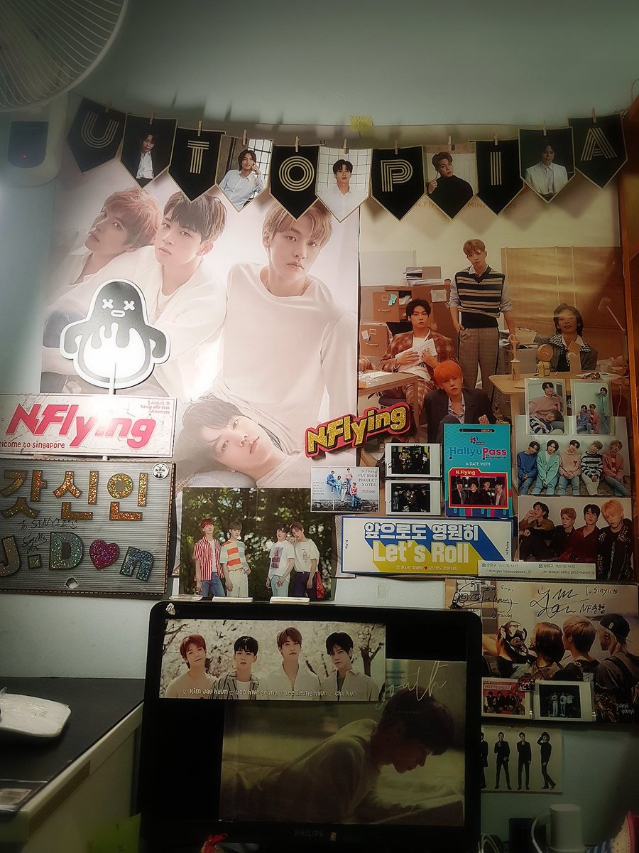 N Flying N Fia I M Sinyii Nf Pa Twitter Let Me Show You The Inner Wall Of The Cabinet Which Are Actually Slogans Nflying5thanniversary Of Hot Potato How R U Today Note