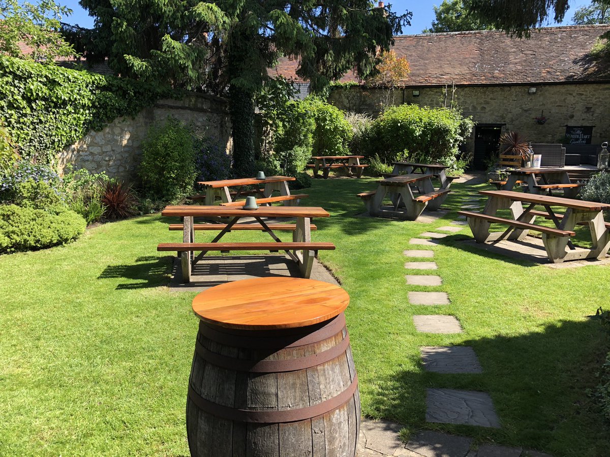All of our garden tables are at least 2 metres apart so all good for social distancing 👍