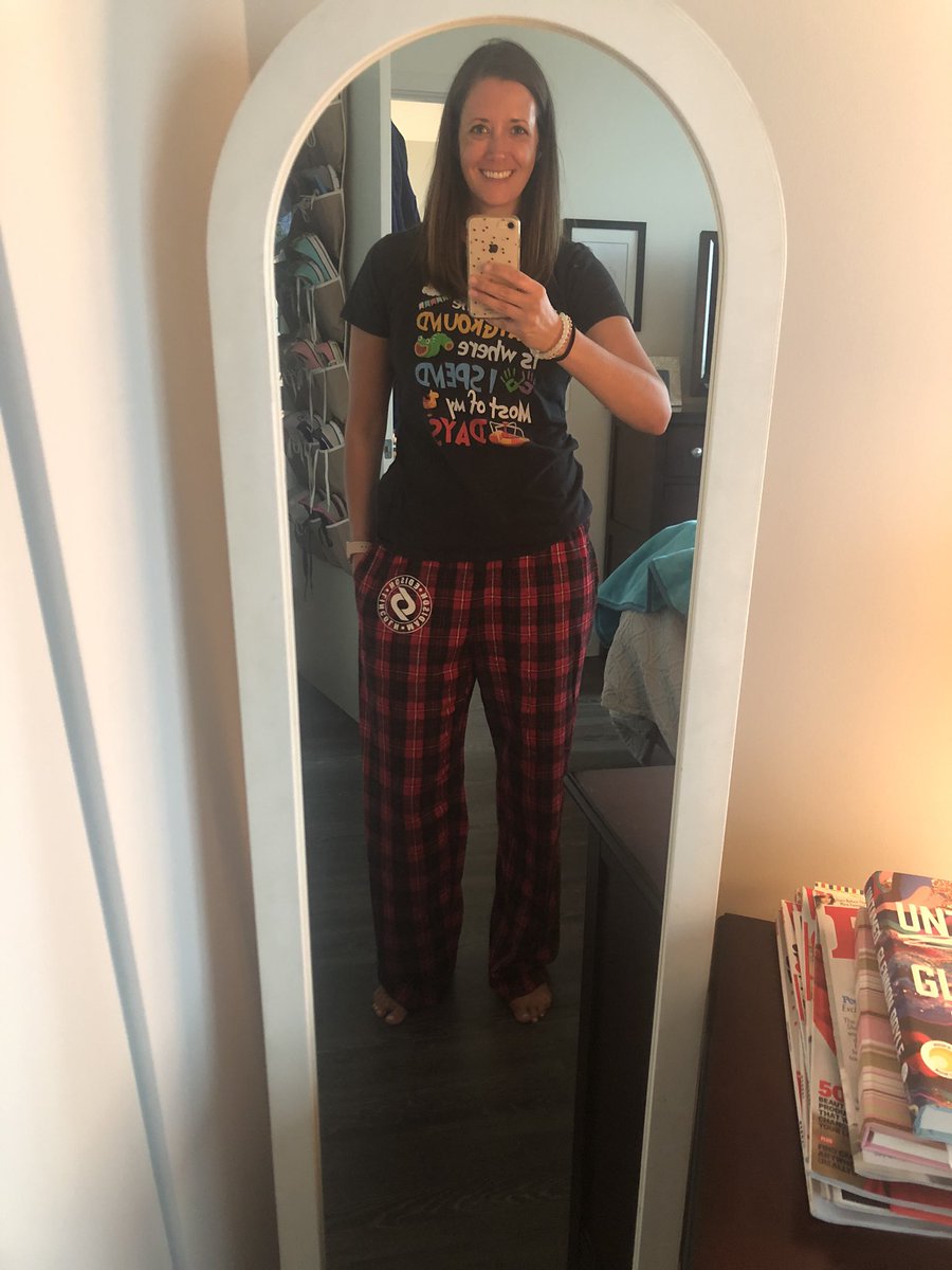 MsStovel's tweet photo. Love my new cozy D69 pajama pants! ❤️ #D69Spreadjoy @SkokieSD69 @MadisonSD69 https://t.co/6gTwXG7Kn5