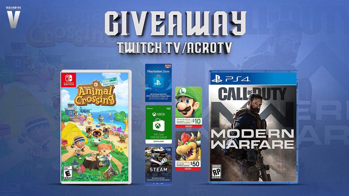 VIzzy34's tweet photo. 🎁 We teamed up with @TheAcroTV for this gaming giveaway!

Enter At:
🔗 https://t.co/WOmiHbPG5G

Bonus Entries:
💞 Retweet &amp; Like
🔔 Follow @TheAcroTV &amp; @Valor2S 
👋 Tag a few friends https://t.co/AbhNIDaFqc