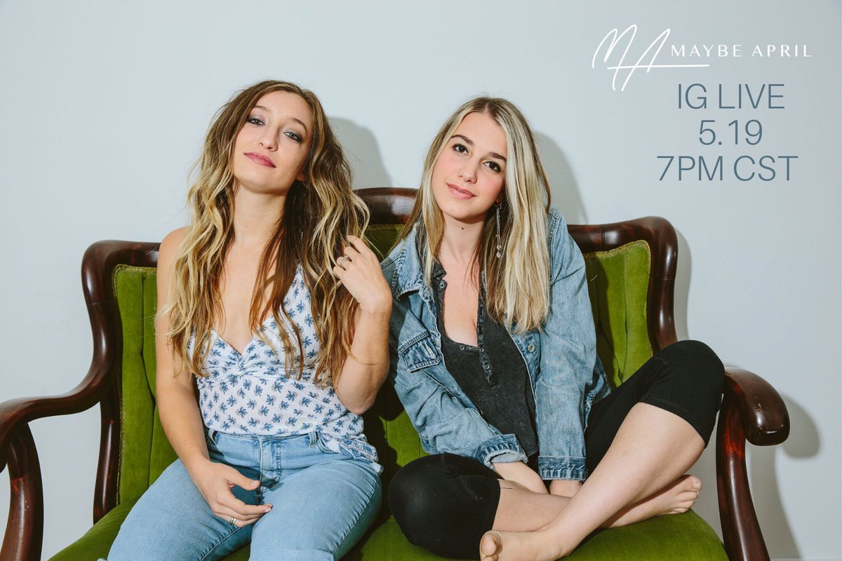 Come hang with us on <a href="/instagram/">Instagram</a> live tonight 💚 7pm CST / 8pm EST 

Instagram.com/maybeaprilmusic