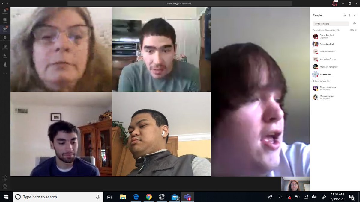 Awesome TEAM Meeting today with my math class! Miss you guys! Go Knights!