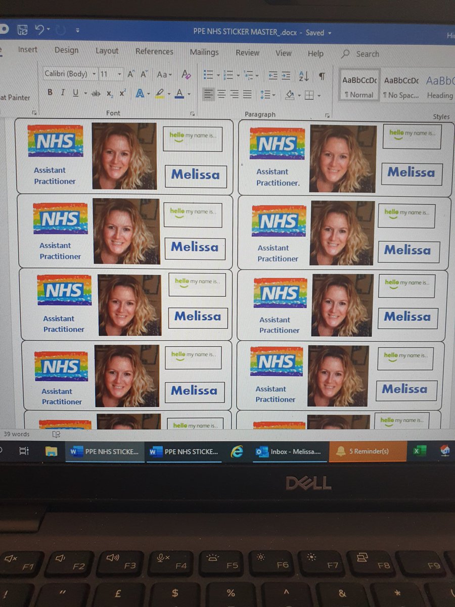 melbel02's tweet photo. I love these PPE stickers. Not that I've ever looked anything like the picture at work! 😂 @RapidBassetlaw @NottsHealthcare https://t.co/hbryQy8fmP