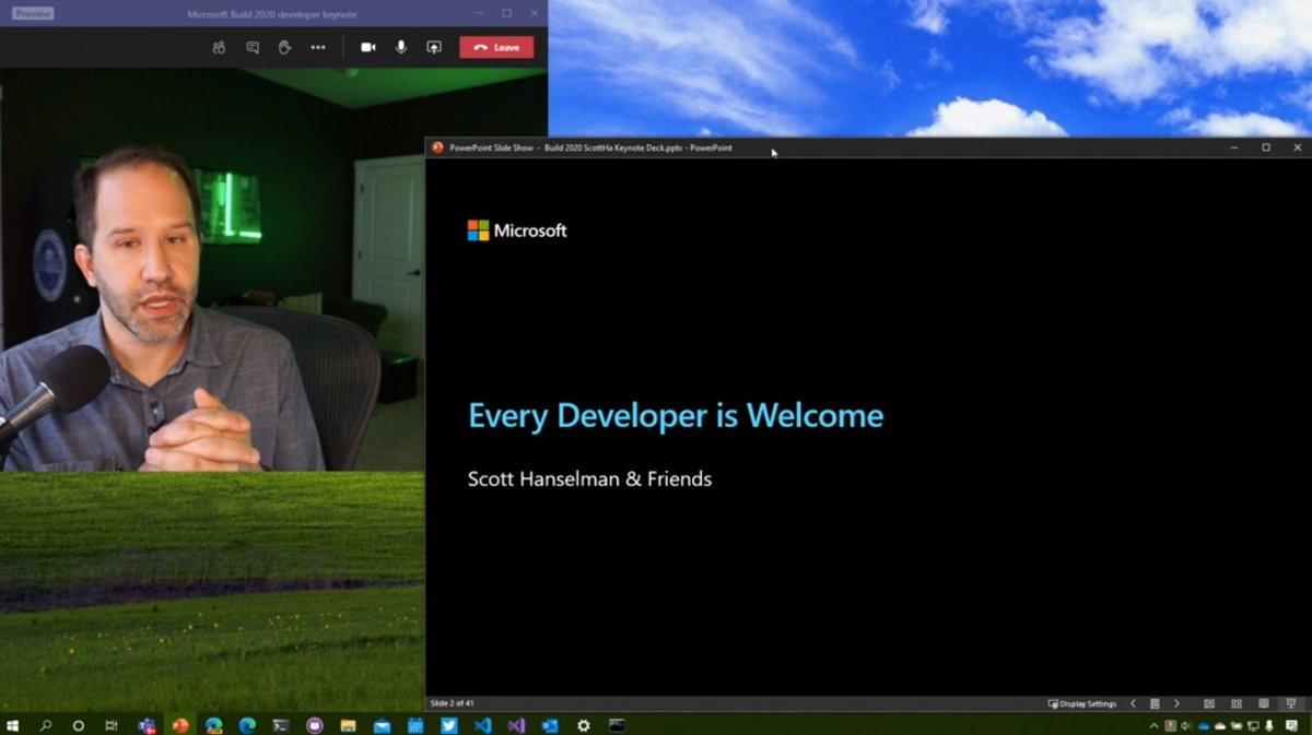 iAm_ManCat's tweet image. If you aren&apos;t already mindblown by how cool codespaces is, then go back and follow how @shanselman&apos;s room lighting has been changing throughout the talk as he changes Windows Themes 😺
#MSBuild #MSBuild2020