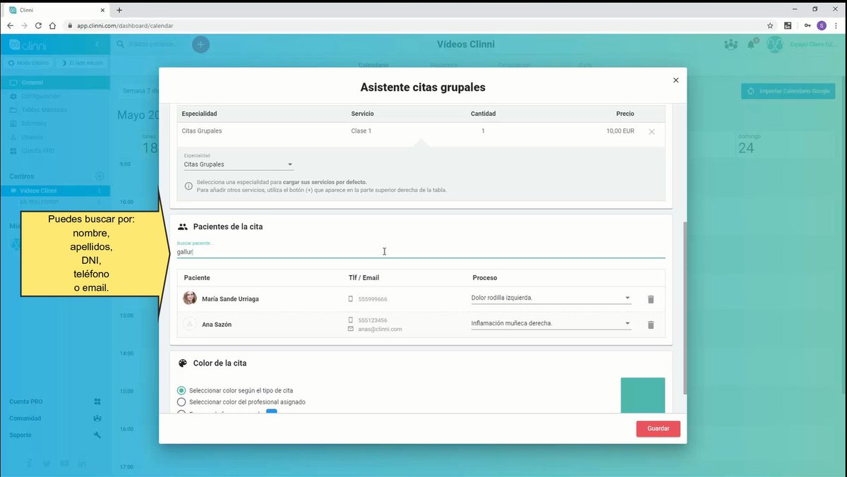 ¡Citas grupales en Clinni!Aprende a gestionarlas con este tutorial 👇👇
videos.clinni.com/video/3-8-cita…
#Clinni #CitasGrupales #grupos #tutoriales #gestióndeClínicas