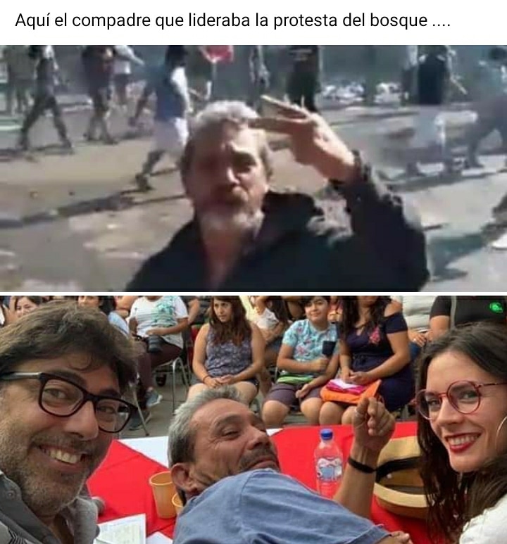 aprachile's tweet photo. Tenemos claro quienes están tras los desórdenes y disturbios en Chile. Sin importar lo que sucede con la pandemia #COVID19 https://t.co/5NA8UF8yLr