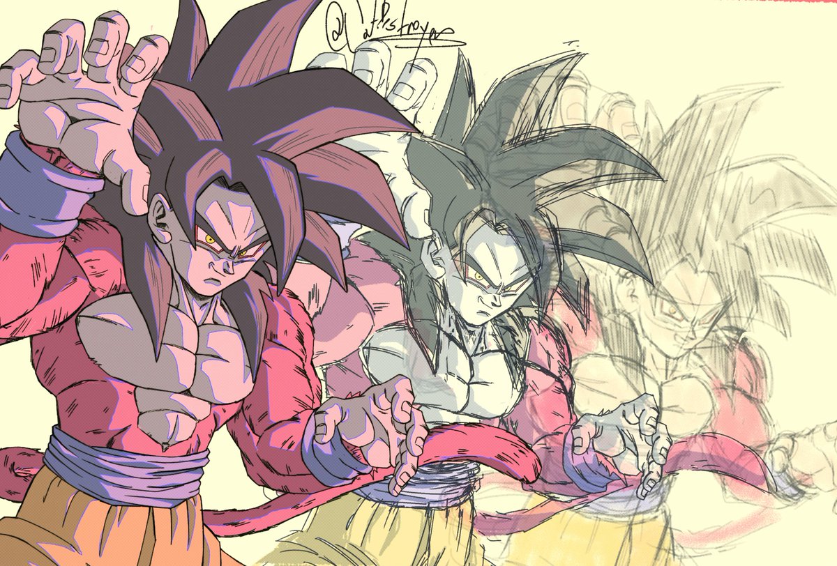 #DragonBall #dragonballgt #dragonballz #goku #vegeta #ssj4 #supersaiyan #an...