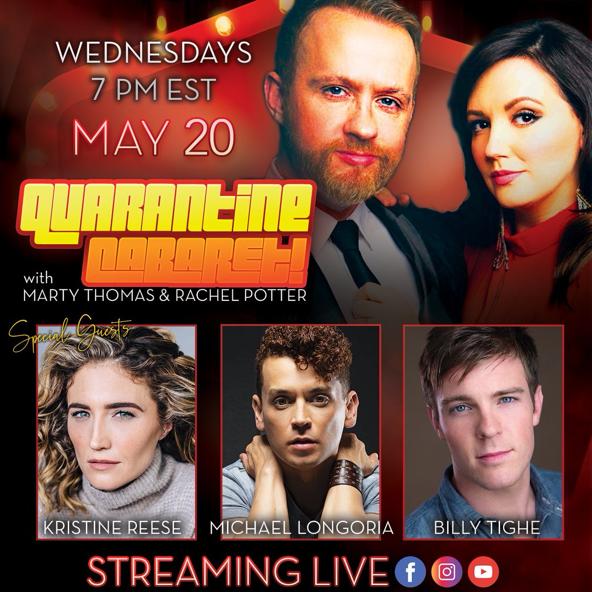 TOMORROW! <a href="/martythomasbway/">Marty Thomas</a> and I are welcoming #MichaelLongoria and broadway power couple <a href="/kristinereese/">Kristine Reese</a> and <a href="/BillyTighe/">Billy Tighe</a>! 7pm Eastern!
youtube.com/watch?v=q1LvjC…