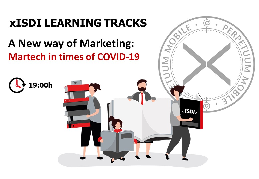 ISDI_edu's tweet photo. Hoy los #xISDI tienen la magnífica oportunidad de asistir a las 19.00h a una nueva sesión de #LearningTracks donde Dennis D. Neiman para hablar del #MARTECH en tiempos del #covid19, ¿te lo vas a perder? https://t.co/ClkXTIXo3T