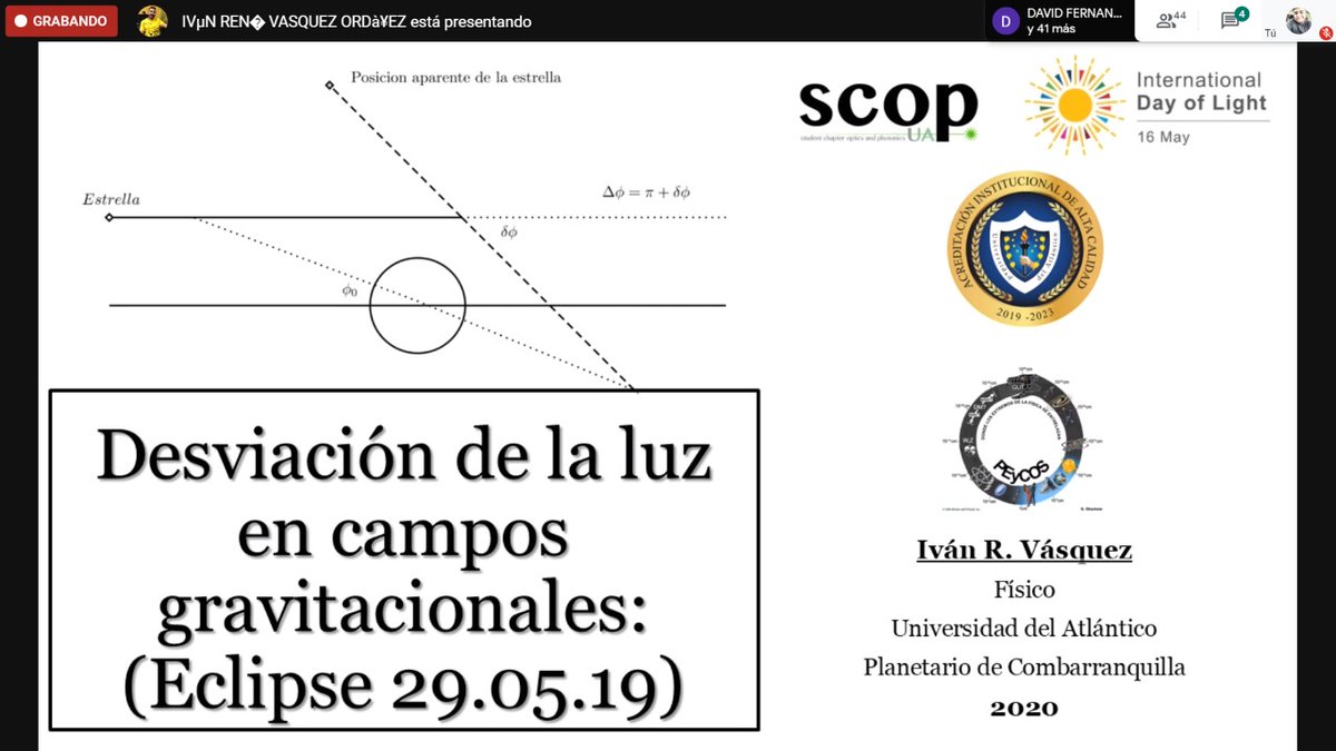 Tercera presentación del día a cargo de Iván Vásquez, egresado de la universidad del Atlántico