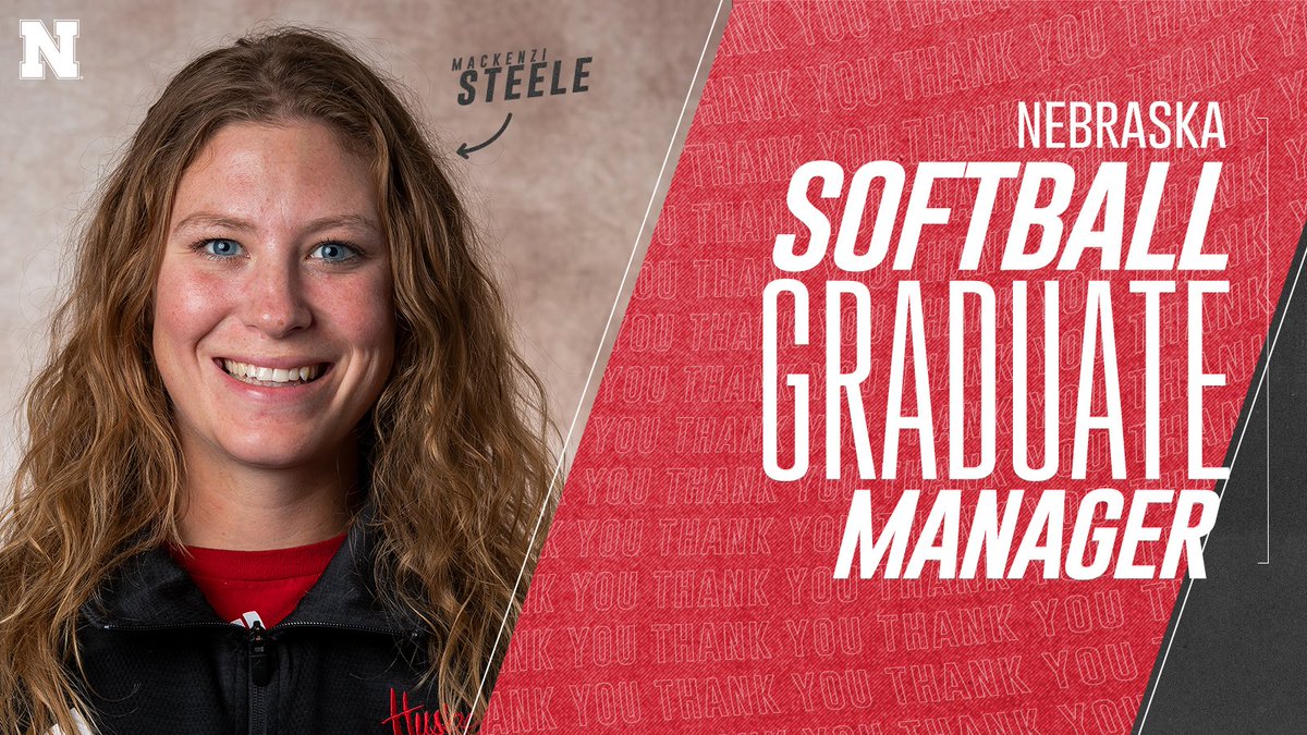 HuskerSoftball's tweet photo. Our next #StaffSpotlight is @mackenzisteele, our graduate manager. She is at every practice and every game helping the coaches in a variety of ways. 

Thank you, Mack for all your hard work! https://t.co/Wo9Rtjlqhz