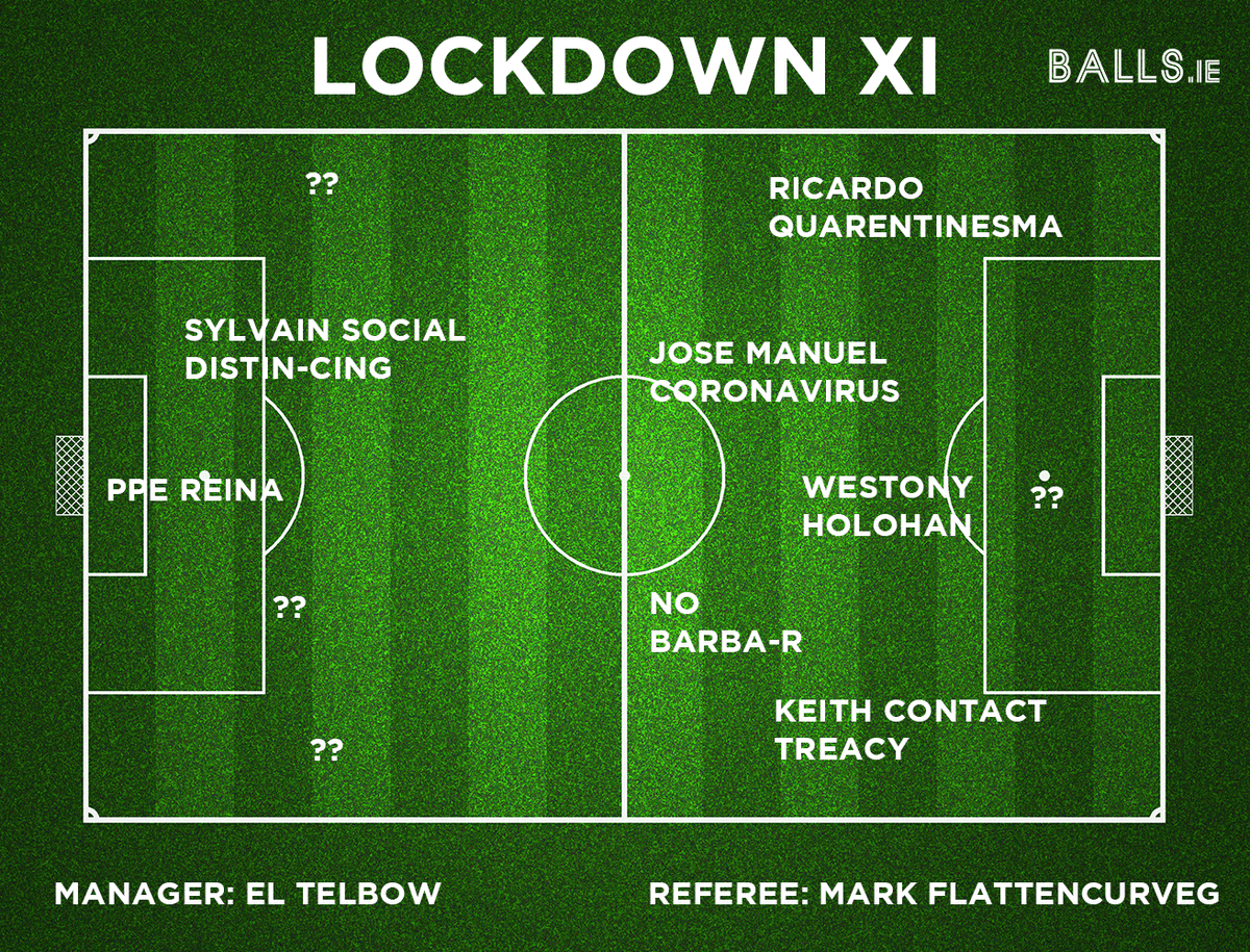 ballsdotie's tweet photo. Help us finish our #LockdownXI. https://t.co/kCs1nhh7Lb
