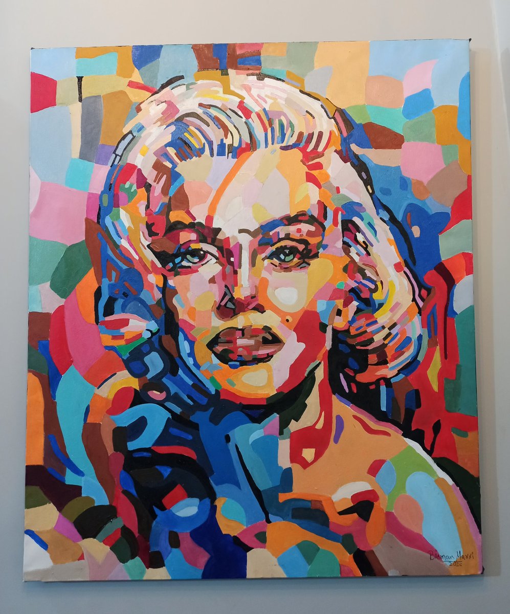 BismanMarri's tweet photo. My new art work of Marilyn monroe
Marilyn Monroe was an American actress, model, and singer of 1950's
Size 92cm × 77cm
#creative_Quarantine https://t.co/8a73WI8QoC