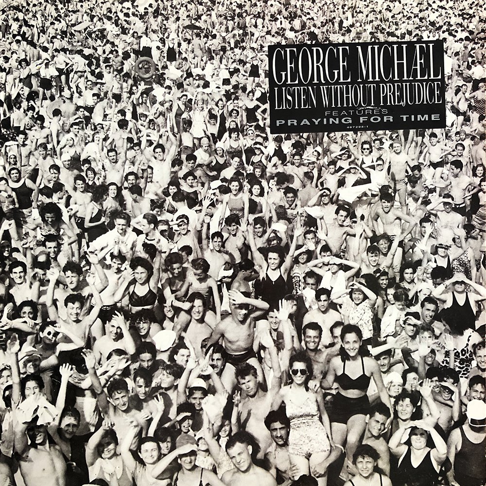 The Art of Album Covers .Crowd at Coney Island, 1940. Photo Weegee.Used by George Michael on Listen Without Prejudice Vol 1, released 1990.