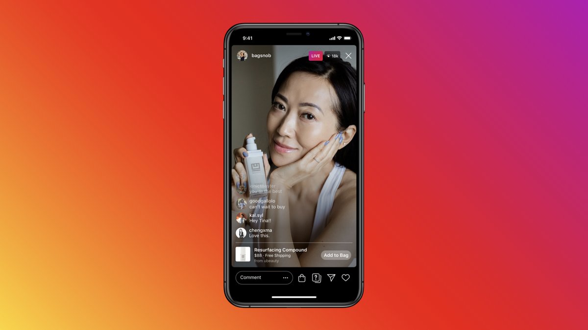 Soon, you'll also be able to shop for products from sellers, brands and creators directly on  @facebookapp and  @instagram Live