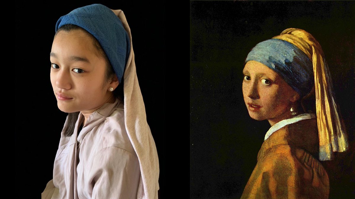 Here's a few more creative interpretations of Masterpieces by the distance learning CCLS middle school art students!  Great job!

<a href="/CCLSChargers/">CCLS - St. Louis</a> #arted #middleschoolart #arteducation