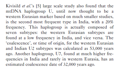 3. Two migration (one from Eurasia to India 53000 years ago and one from India to Eurasia 32000 years ago happened as marked by higher and lower density of different haplogroup)4. Actual summary of AMT