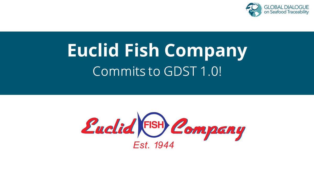 TheGDST's tweet image. @EuclidFishCo has committed to GDST 1.0! 

We are excited to have them join over 30+ companies who are leading the trend for #seafood traceability

traceability-dialogue.org/gdst_launch/