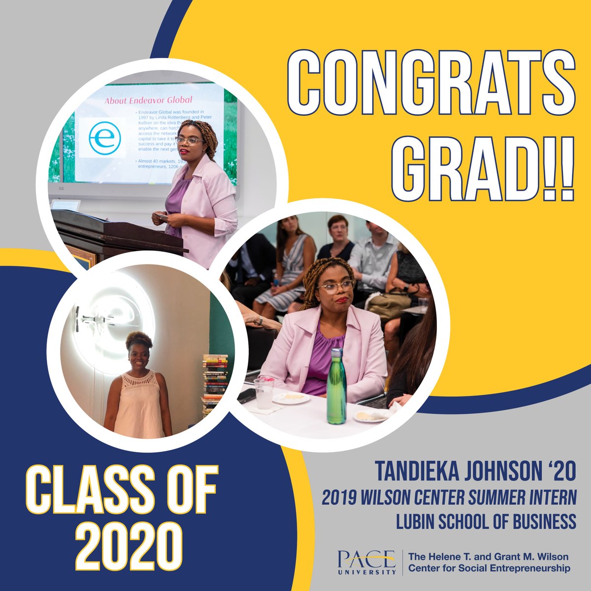 wilson_center's tweet photo. CONGRATULATIONS to our 2019 cohort of Wilson Center Summer Interns graduating this spring, as we count down to Pace University's Class of 2020 Virtual Celebration! We're so proud of your accomplishments & wish you the best in your career paths! #PaceGrad2020 #WilsonCenterIntern https://t.co/2gZawdlmwN