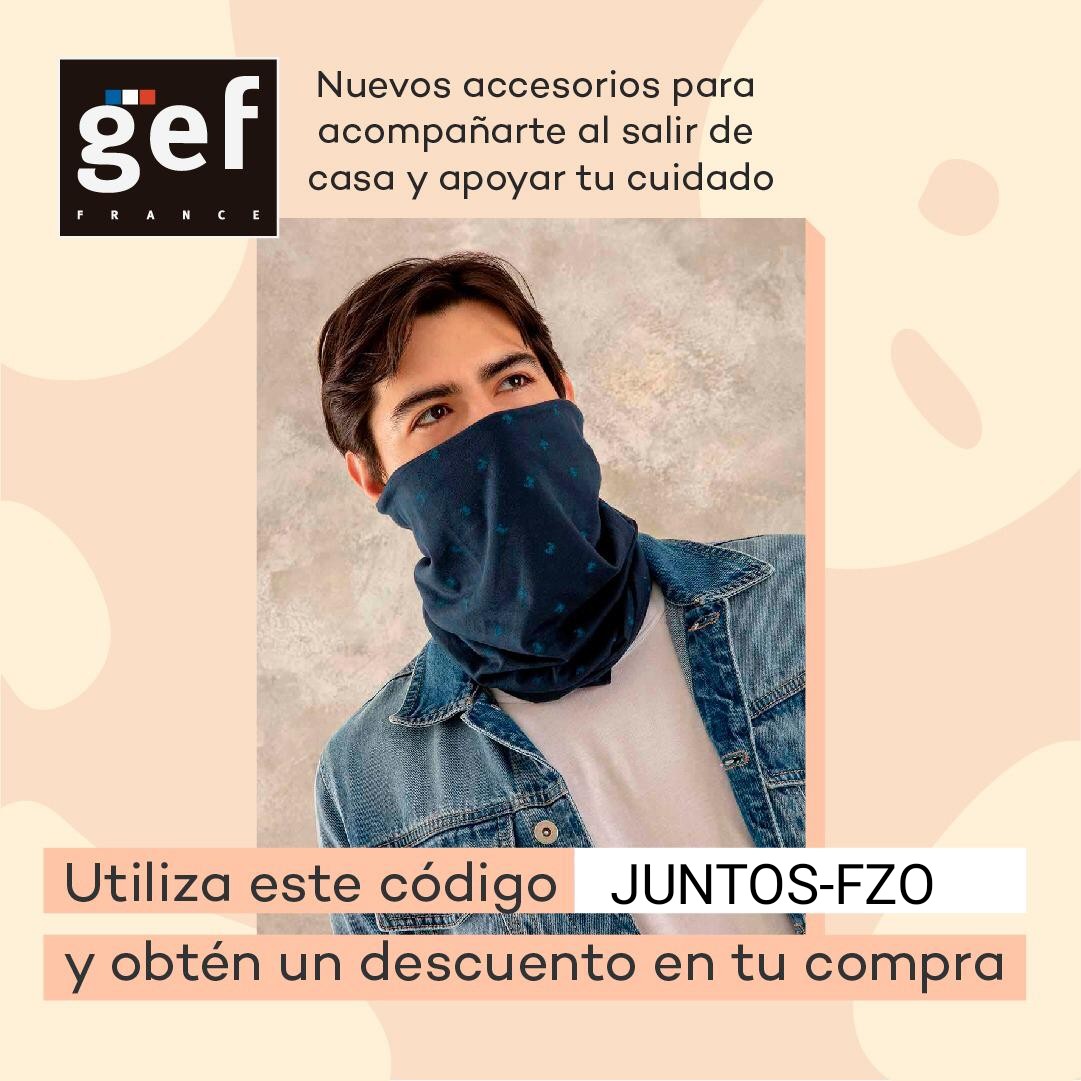 andresmev's tweet photo. Retweet para que más personas se enteren que GEF está vendiendo tapabocas, tienes descuento ingresando el código: JUNTOS-FZO
 #GEF  #teletrabajo #CuarentenaTotal #QuedateEnCasa #cuarentena #ColombiaCuidaColombia #19Mayo #FelizMartes #FelizMartesATodos #CuarentenaExtendida https://t.co/jDpIf60ltM