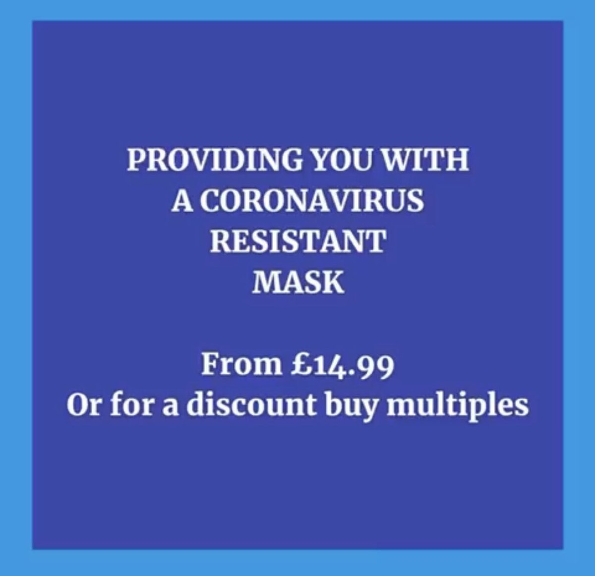 HayleyBop1_17's tweet photo. Virus Protected Masks sales@may-lean.co.uk
Washable Face Masks 
Been tested in a british lab to show it’s Non Toxic &amp; show it Kills viruses, bacteria and fungus on contact.
&amp; is washable up to 50 times. 
Made in the uk #madeintheuk #virusprotectedmasks #RT  #unionjack https://t.co/8VJa8zJpLH