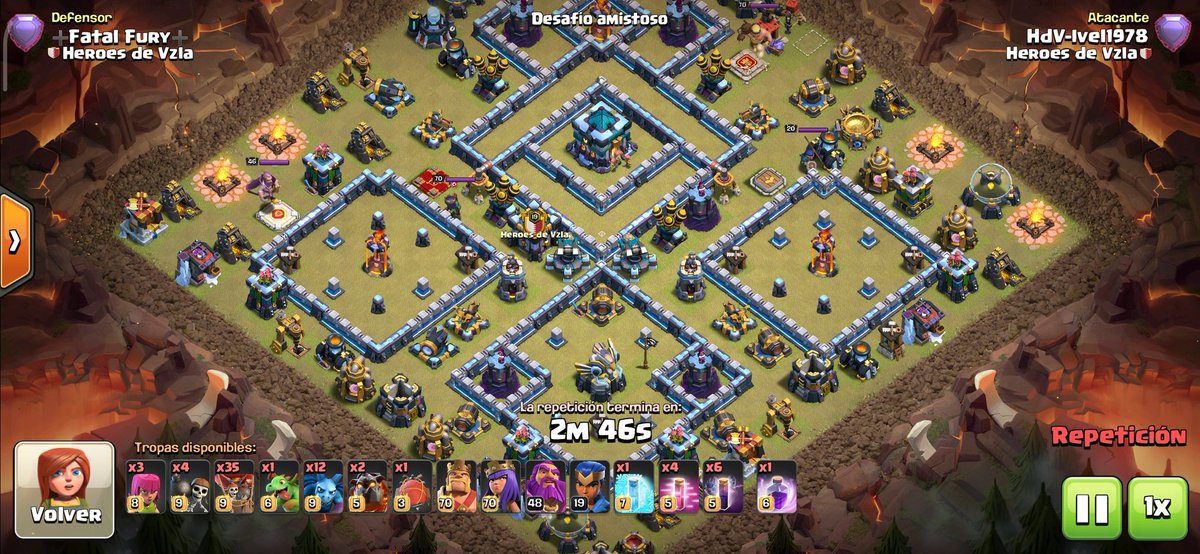 Días de prácticas ! Y un excelente ataque de nuestro jugador <a href="/ivel1978/">Ivel1978 🇻🇪</a> con un #batslaloon y los héroes suicidas fueron la clave el ataque